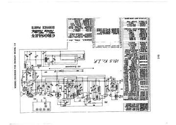 Crosley 119 ;Chassis schematic circuit diagram